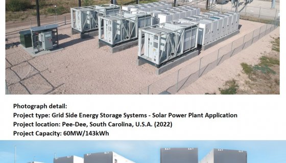 Energy Storage Systems for Solar Generated Power Stations